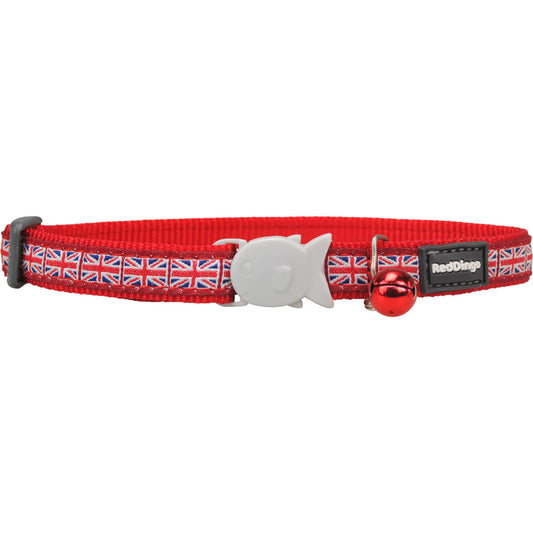 Dog collar Red Dingo STYLE UNION JACK FLAG 41-63 cm-0