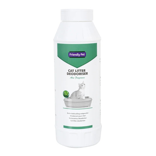 kattenbak deo met aloëgeur, natuurlijke geurverdrijver voor kattenbakvulling.