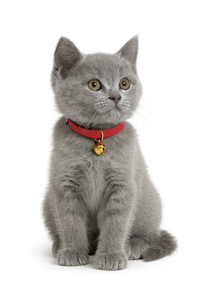 Halsband kat elastisch rood