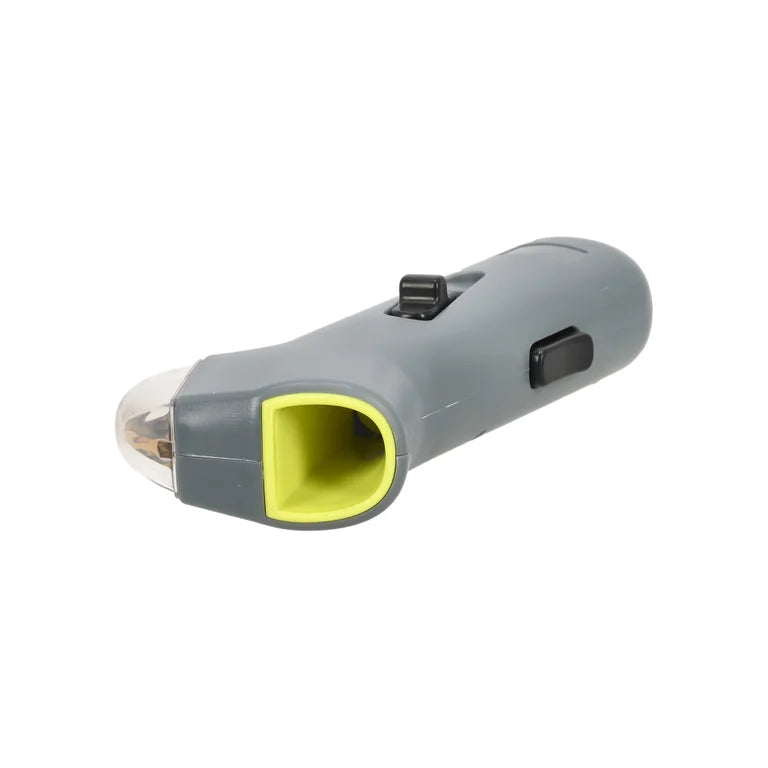 snackpistool hond, treat launcher, hond belonen op afstand, trainingshulpmiddel hond, traktatie shooter, doseerder snacks hond, hondentraining accessoires, snack werper kat