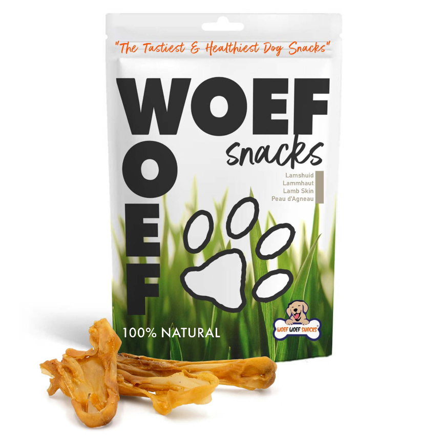 Pure hondensnack van 100% gedroogde lamshuid. Hypoallergeen, graanvrij en rijk aan eiwit. Ondersteunt kauwspieren en gebitsverzorging.