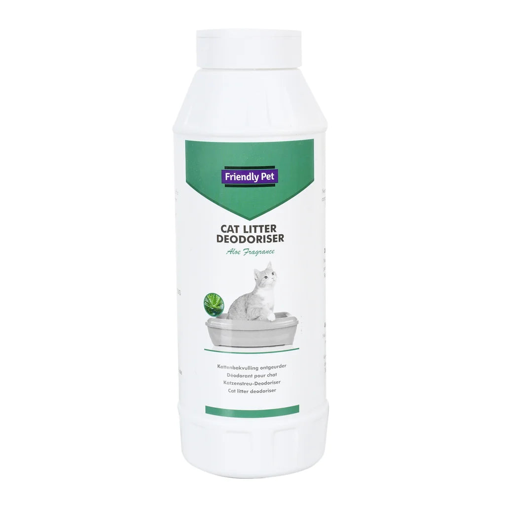 kattenbak deo met aloëgeur, natuurlijke geurverdrijver voor kattenbakvulling.